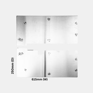 BeefEater Einbauwinkel-Set – Für 1700 Serie Einbaugrills