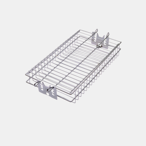 Premium Rotisserie-Korb aus Edelstahl